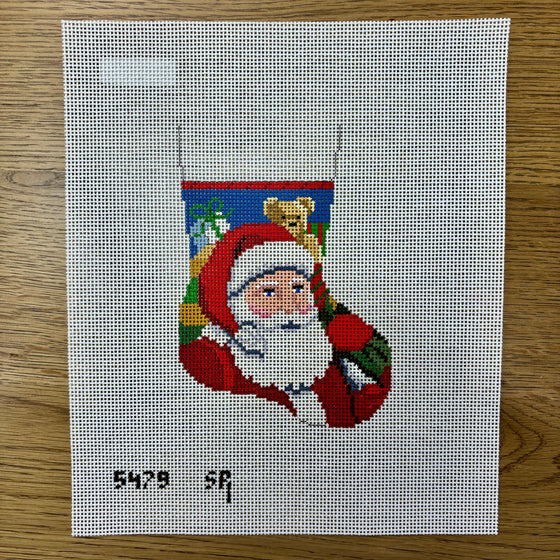 Santa with Bag, Mini Stocking