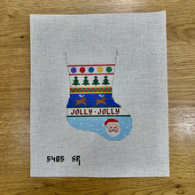  Tree, Reindeer, Santa Stripe - Mini Stocking