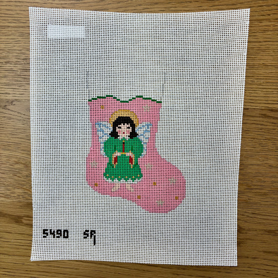 Angel on Pink, Mini Stocking