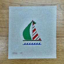 Candy Cane Sailboat, Ornament