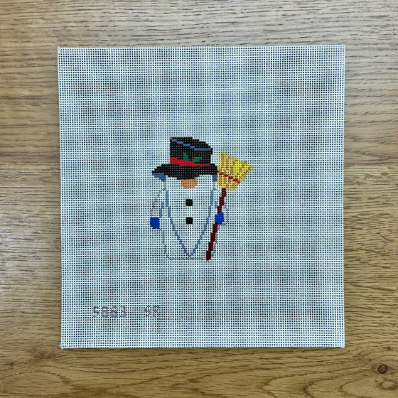 Snowman Gnome, Ornament - 18 mesh