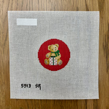  Teddy with  Present, 2.5" Round