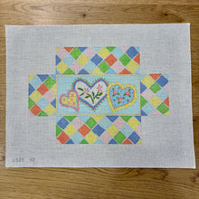  Flowers and Heart Patches, Brick Cover - 13 mesh