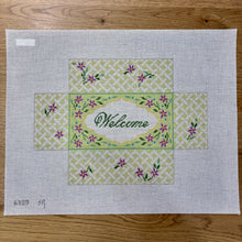  Violet Trellis, "Welcome", Brick Cover - 13 mesh