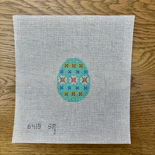  Floral Stripe, Small Egg - 18 mesh