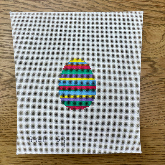 Stripes, Small Egg - 18 mesh