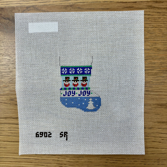 Snowman Stripe, Stocking Ornament