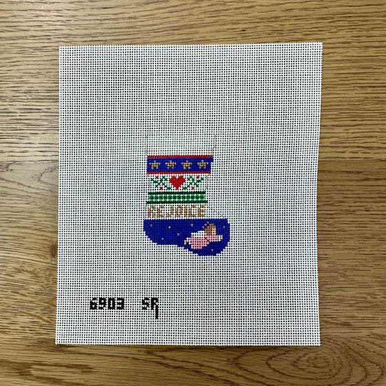 Angel Stripe, Stocking Ornament