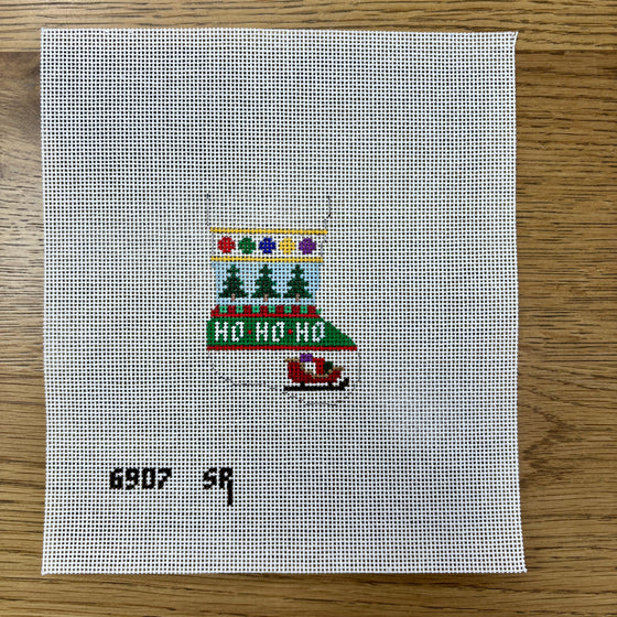 Christmas Tree Stripe, Stocking Ornament