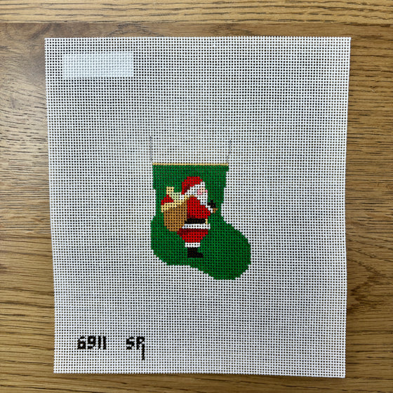 Santa, Stocking Ornament