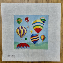  Hot Air Balloons, 5" Square - 18 mesh