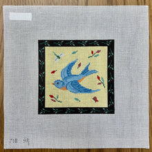  Folk Art Bird, 5" Square - 18 mesh