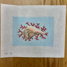  Lightening Whelk with Red Coral - 18 mesh