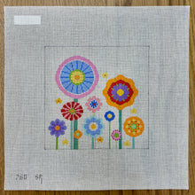  Flowers, 6" Square - 18 mesh
