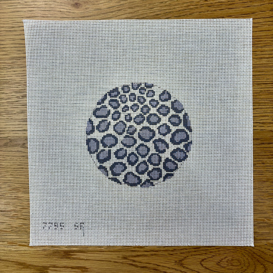 Leopard Skin - Grey, 4" Round