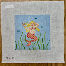  Chubby Mermaid, 6" Square - 18 mesh