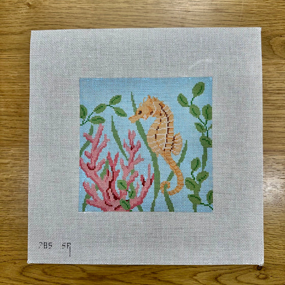 Seahorse, 6" Square - 18 mesh
