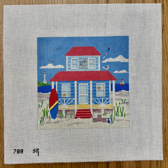 Blue Beach Cottage Square