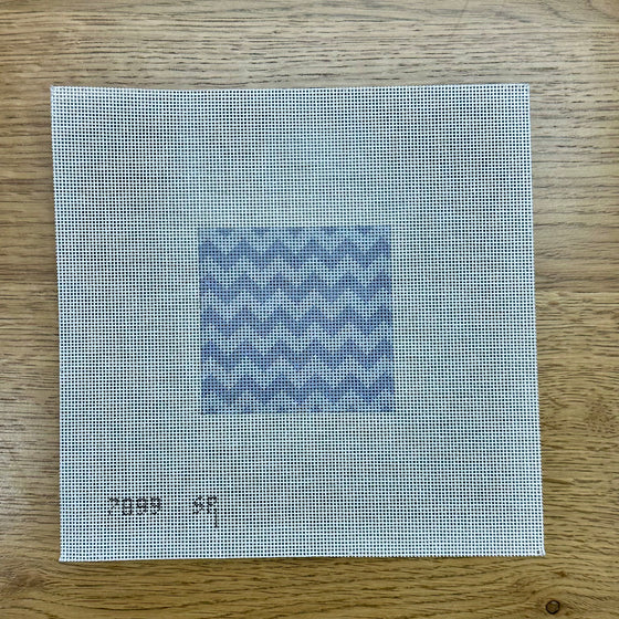 Zigzag - 2 Colors - Grey, 3" x 3"