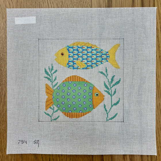 Fish 1, 6" Square - 18 mesh