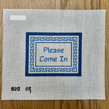  "Please Come In", Greek Key, Sign - 13 mesh