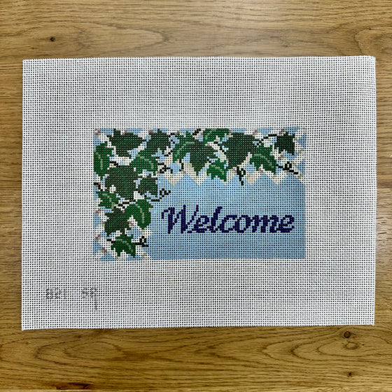 "Welcome", Ivy Trellis, Sign - 13 mesh