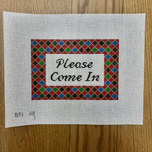  "Welcome" Harlequin, Sign - 13 mesh