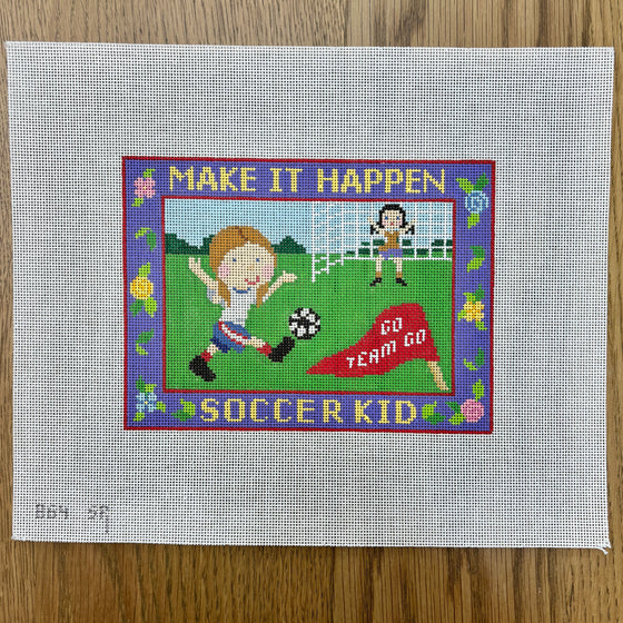 Make It Happen, Soccer Kid, Sign - 18 mesh