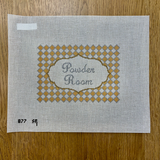 Powder Room, Diamonds, Sign - 18 mesh