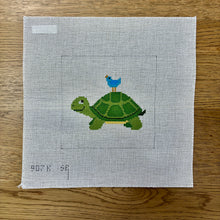  Turtle with Bird, 6" Square - 13 mesh