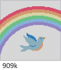 Bluebird Rainbow, 6" Square - 13 mesh