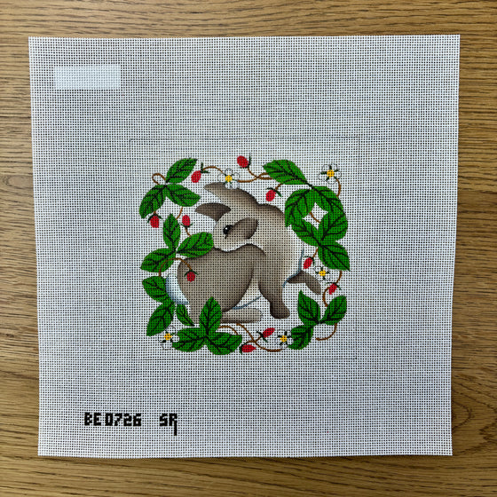 Bunny in Strawberries