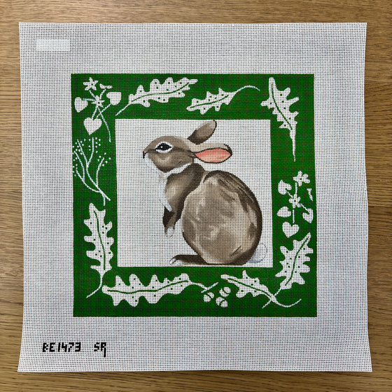 Rabbit with Green Border