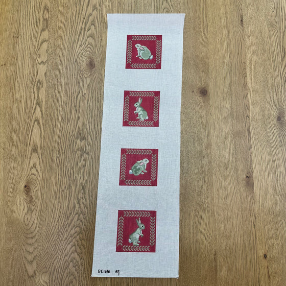 Rabbits with Fern Border, Coaster Set