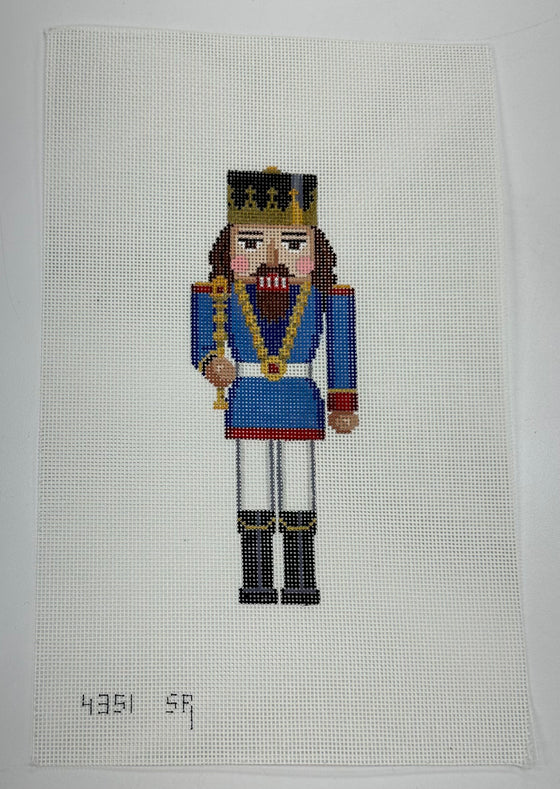 Nutcracker, Blue King with Scepter - 18 mesh