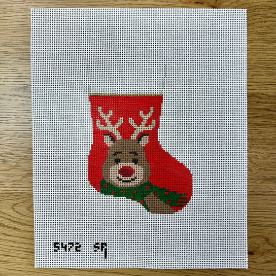 Scarf, Reindeer, Mini Stocking