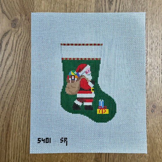Santa Carrying Bag, Mini Stocking