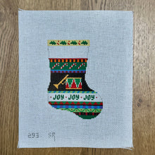  Bold Stripe Drum and Horn, Mini Stocking