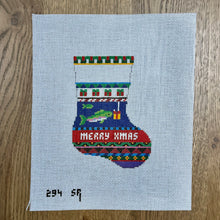  Bold Stripe Fish Present, Mini Stocking