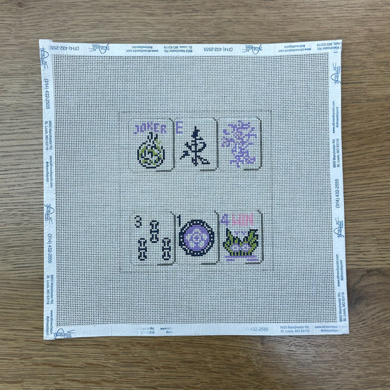 Mahjong, Purple - 18 Mesh