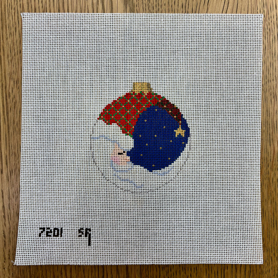 Moon Santa, 3.25" Round