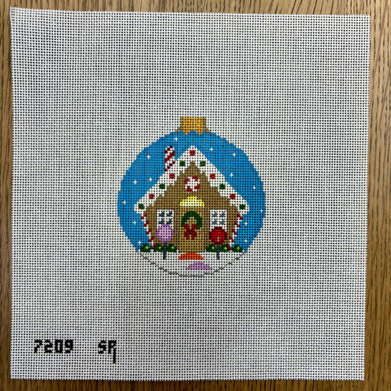 Gingerbread House, 3.25" Round