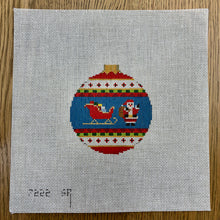  Santa Sleigh, 3.25" Round