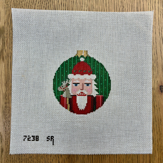 Santa, Nutcracker, 3.25" Round