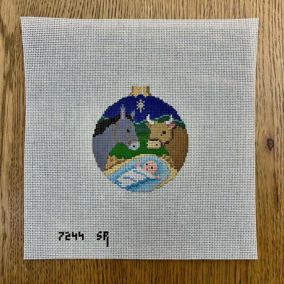 Jesus with Animals, 3.25" Round