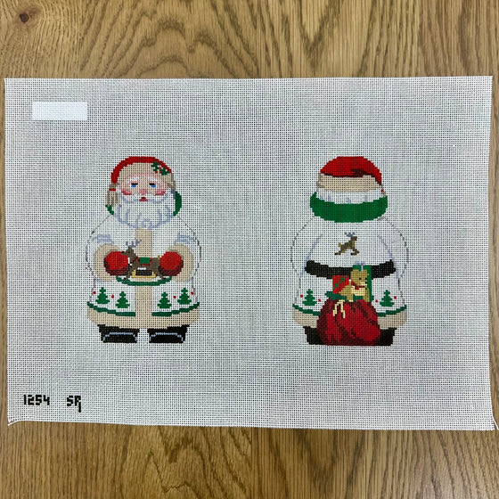 White Tree Coat Santa, 2 Sided - 18 mesh