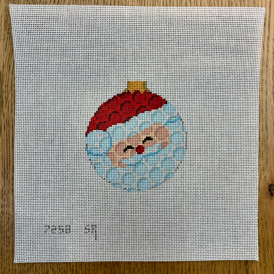 Golfball Santa, 3.25" Round