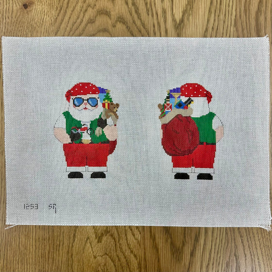 Motorcycle Santa, 2 Sided - 18 mesh