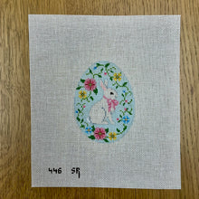  Bunny In Flower Vine, 4" Egg - 18 mesh