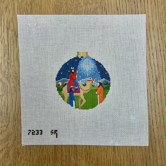 Nativity, 3 Kings, 3.25" Round